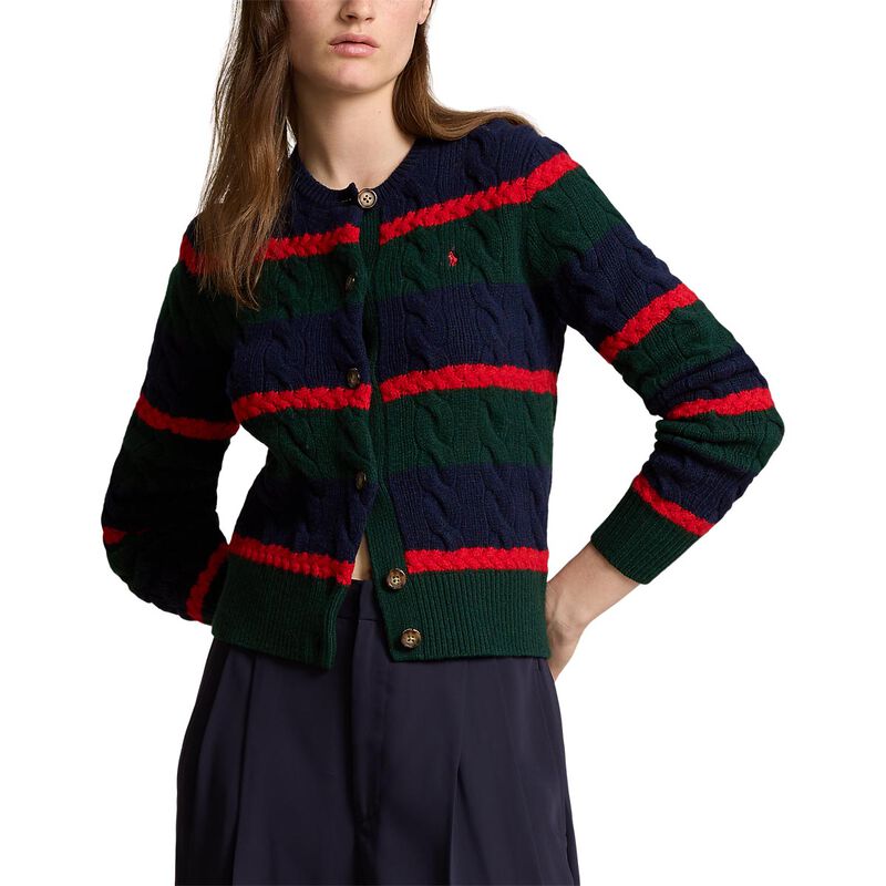 Polo Ralph Lauren Cable-Knit Wool-Cashmere Cardigan image number 0